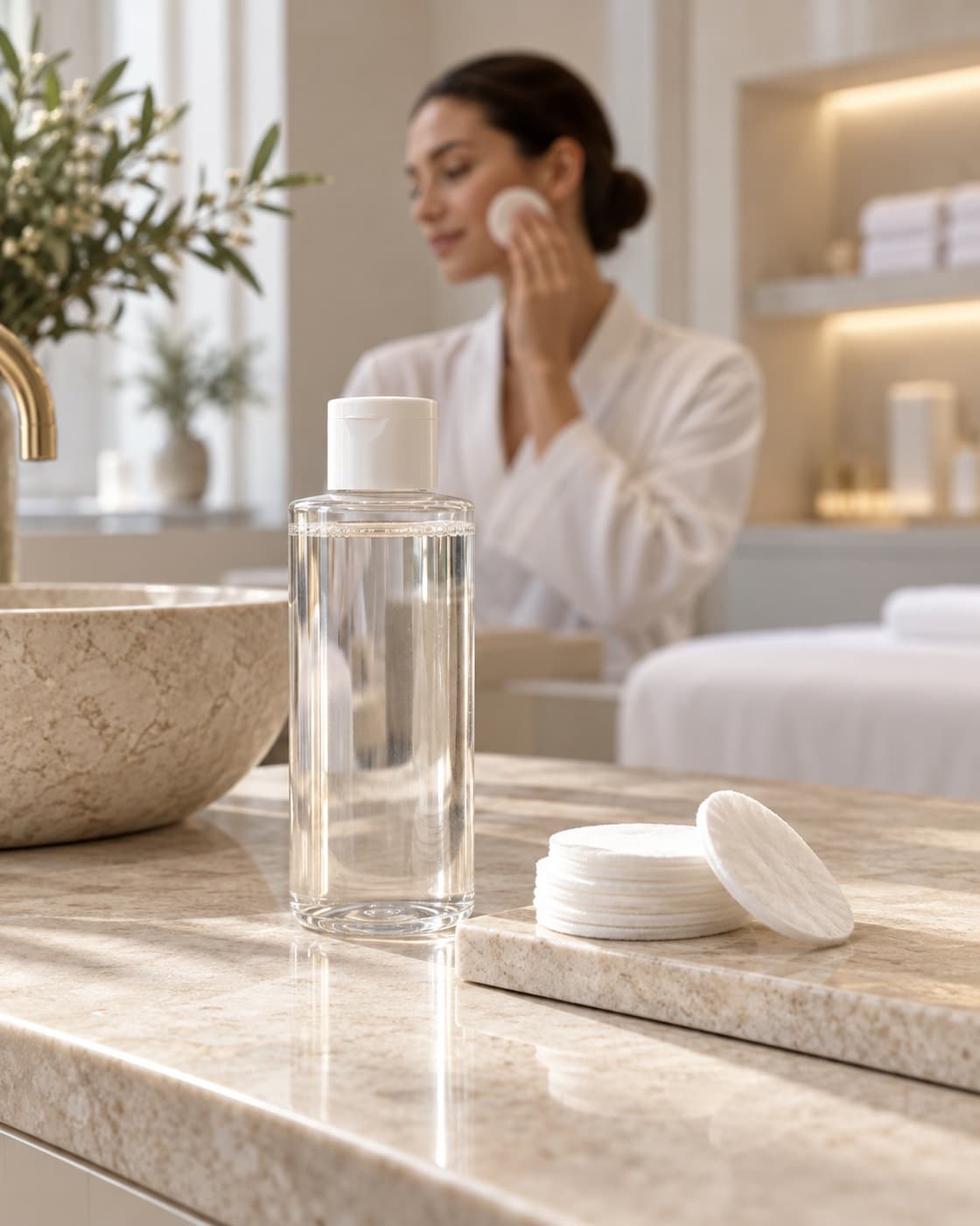 Agua micelar · Imagen generada para LUMINA DERMA CLINIC